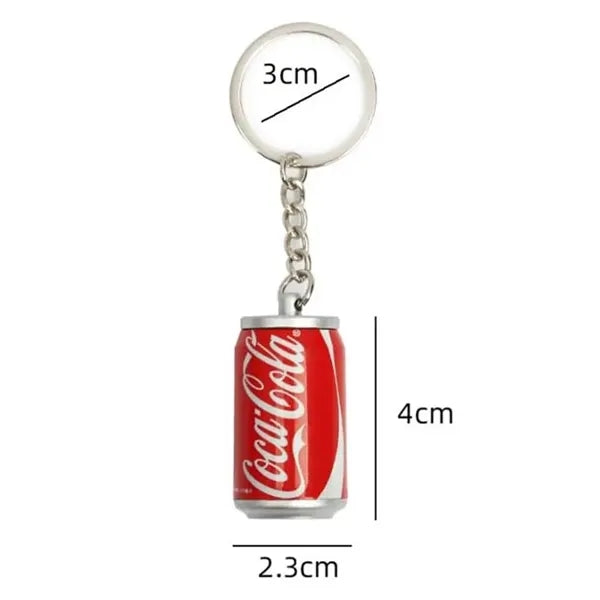 Mini Cans Beverage Keychain