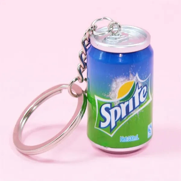 Mini Cans Beverage Keychain