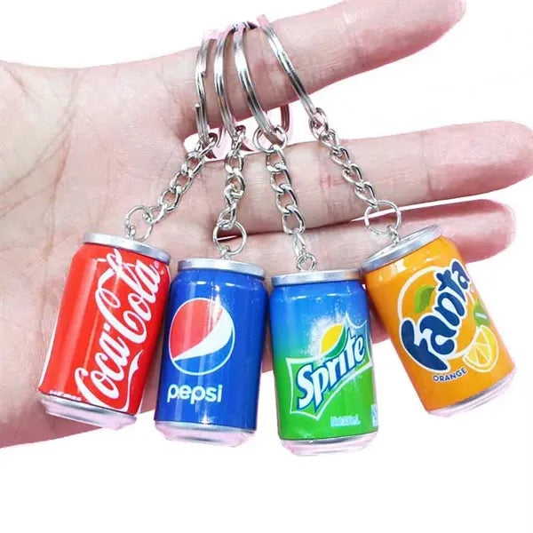 Mini Cans Beverage Keychain