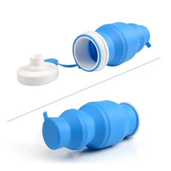 Collapsible silicone bottle Folding sports water bottle