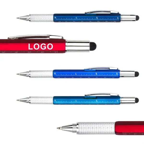 6 In 1 Multifunctional Tool Ballpoint Pen