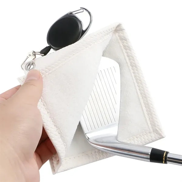 Golf Ball Towel with Retractable Keychian