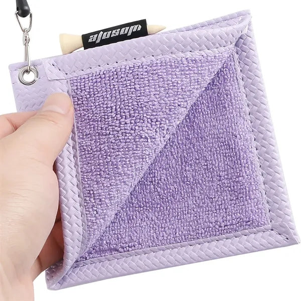 Golf Ball Towel with Retractable Keychian