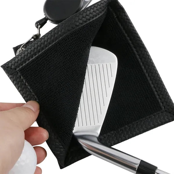 Golf Ball Towel with Retractable Keychian