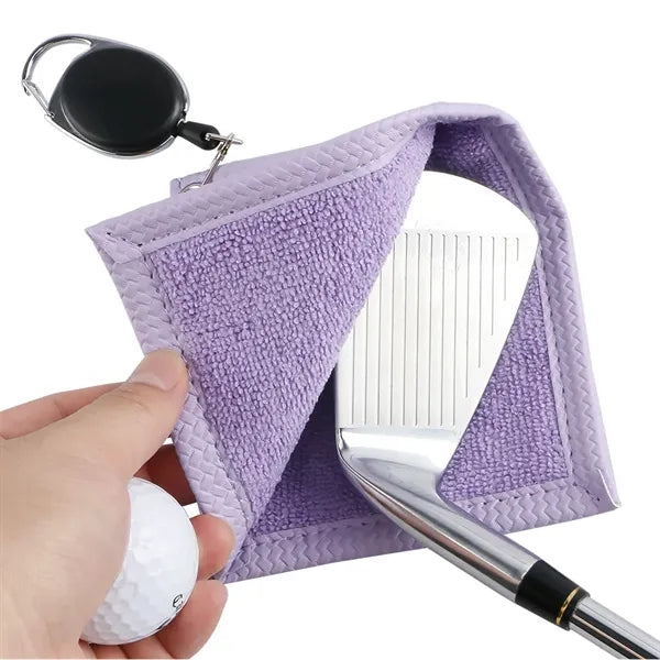 Golf Ball Towel with Retractable Keychian