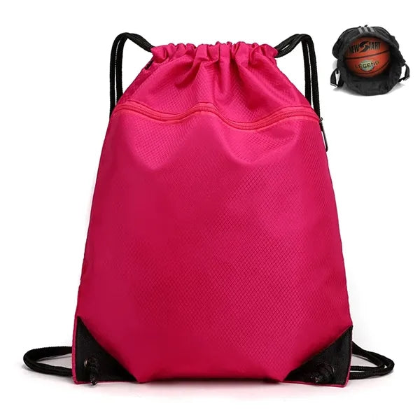 Drawstring Backpack Bag Sport Gym Sackpack