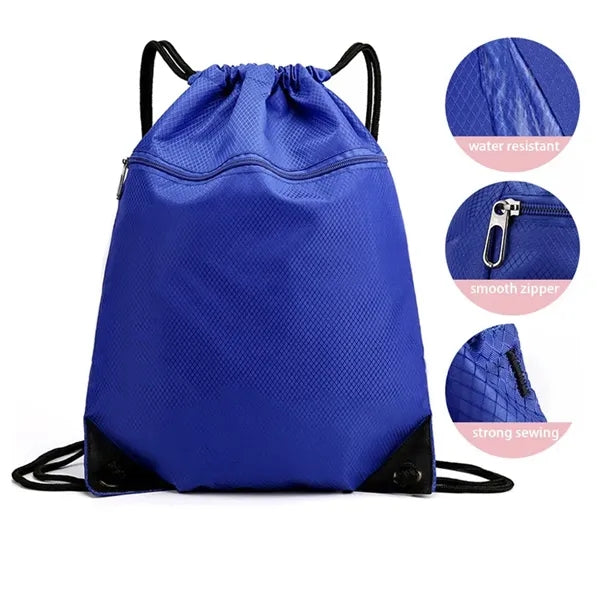 Drawstring Backpack Bag Sport Gym Sackpack