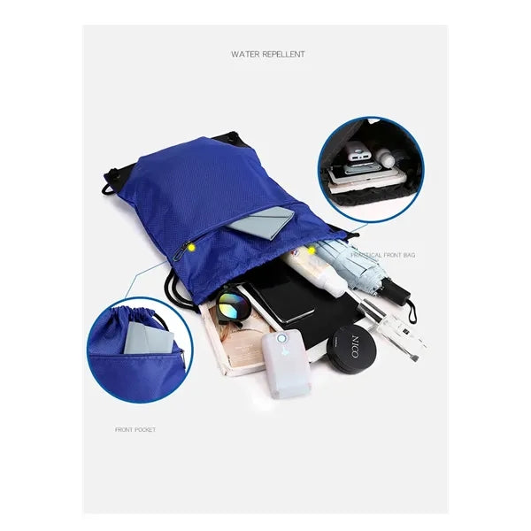 Drawstring Backpack Bag Sport Gym Sackpack