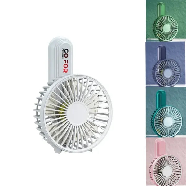 Compact Handheld Fan with Foldable Desktop Stand