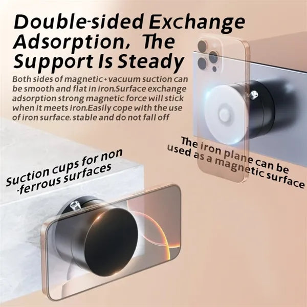 Foldable Vacuum Magnetic vehicle bracket