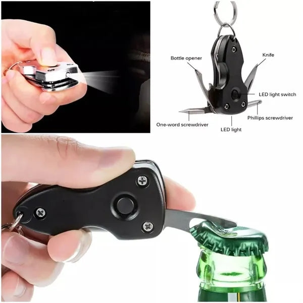 LED Knife EDC Keychain Tool