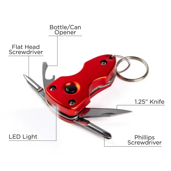 LED Knife EDC Keychain Tool