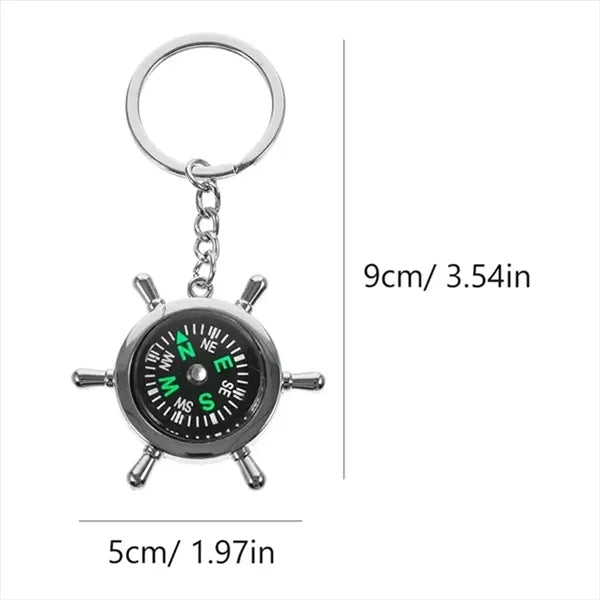 Mini Compass Keychain