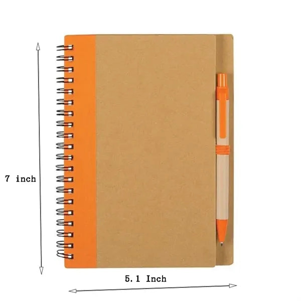 Eco Spiral Notebook and Pen