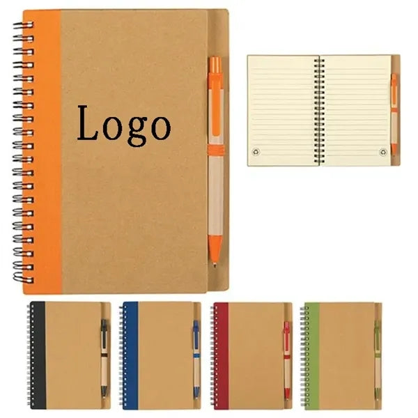 Eco Spiral Notebook and Pen