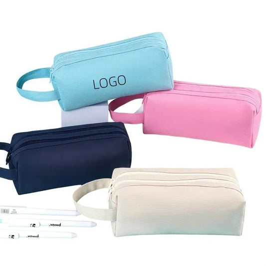 Large Capacity Pencil Case Compartment Pouch Pen Bag