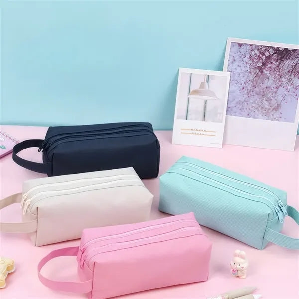 Large Capacity Pencil Case Compartment Pouch Pen Bag