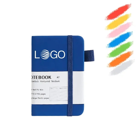 A7 Pocket Notebook With Pen Holder Page Marker Ribbon