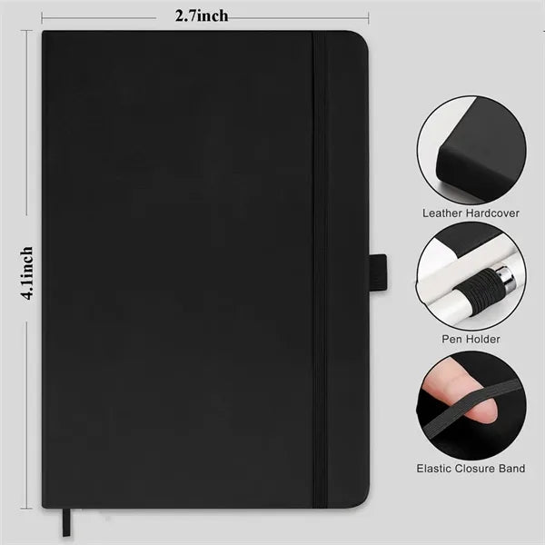 A7 Pocket Notebook With Pen Holder Page Marker Ribbon