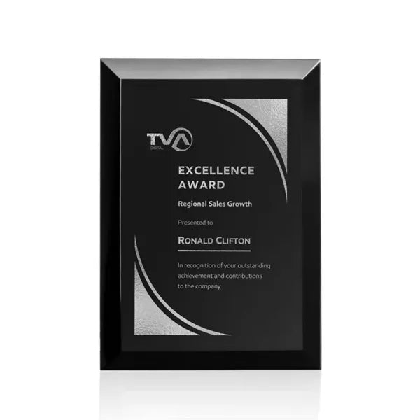 Elegant Silver Merano Plaque - Timeless Recognition Piece