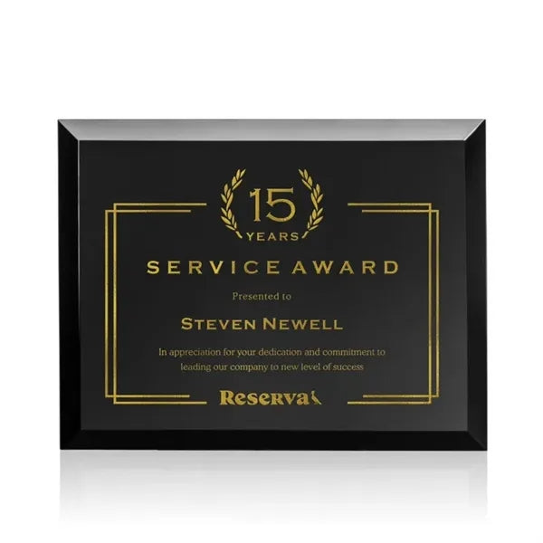 Elegant Silver Merano Plaque - Timeless Recognition Piece