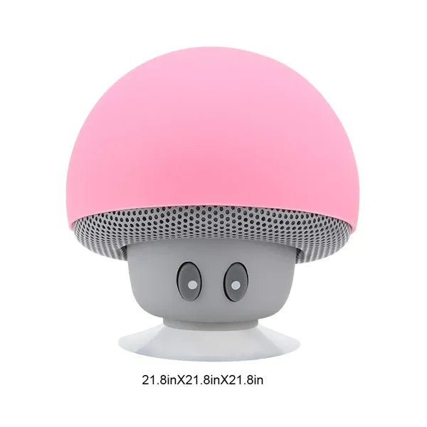 Mushroom Bluetooth Speaker With Suction Cup Phone Holder