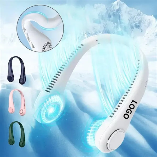 Bladeless Neck Fan Hands-Free, Portable & Quiet