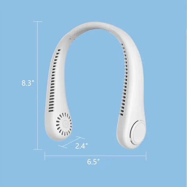 Bladeless Neck Fan Hands-Free, Portable & Quiet