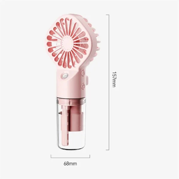Rechargeable Handheld Misting Fan Blades Portable Cooler