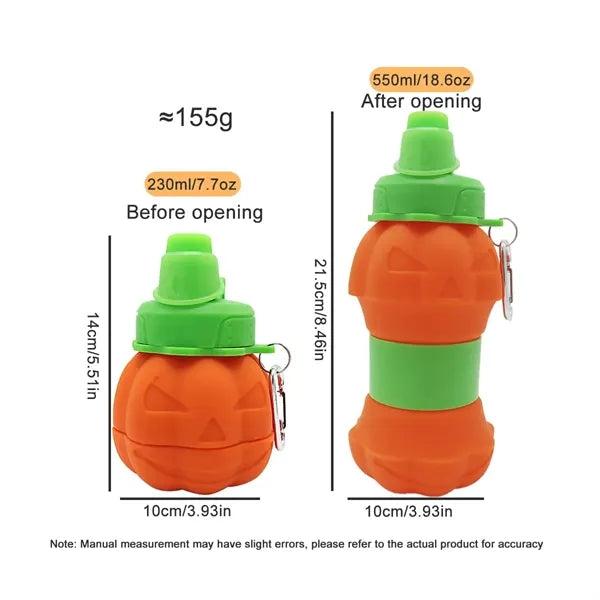18oz Silicone Foldable Free Leakproof Outdoor Bottle