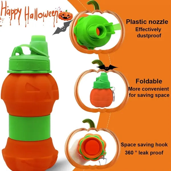 18oz Silicone Foldable Free Leakproof Outdoor Bottle