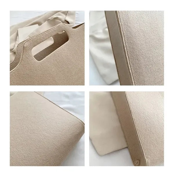 Large Felt Tote Bag for Women Stylish & Versatile