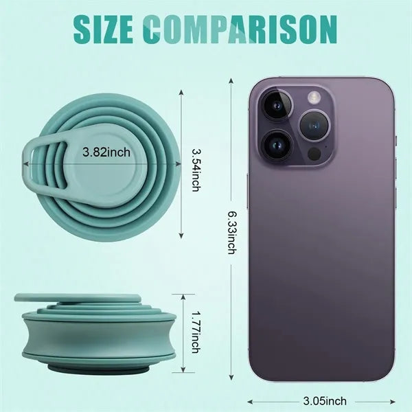 17.5oz Silicone Foldable Leakproof Bottle