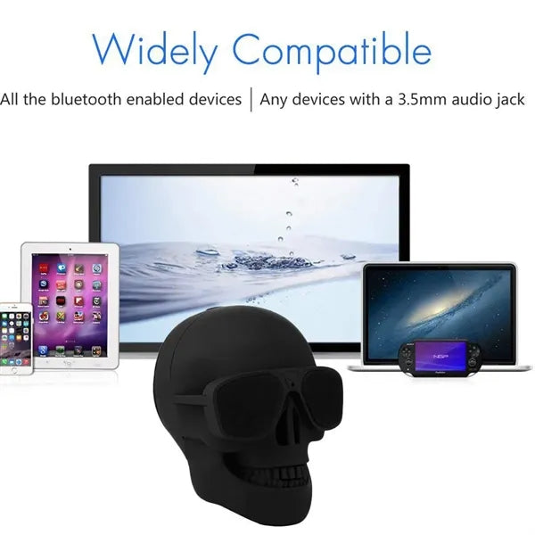 Skull Bluetooth Speaker TWS Stereo Resin Portable