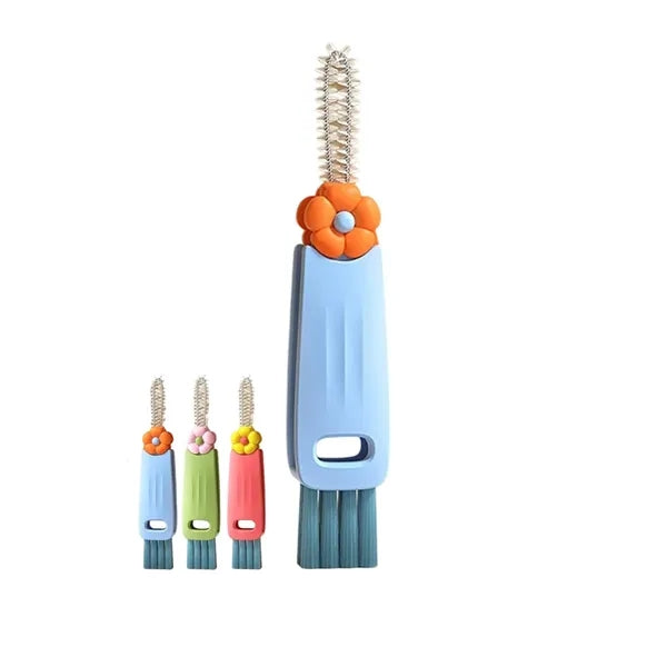 3 In 1 Baby Bottle Cup Lid Crevice Cleaning Brush