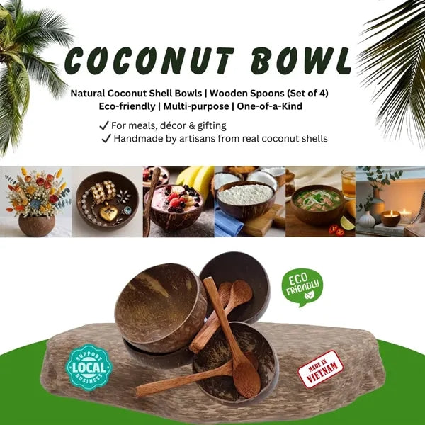 Organic Coconut Shell Bowls