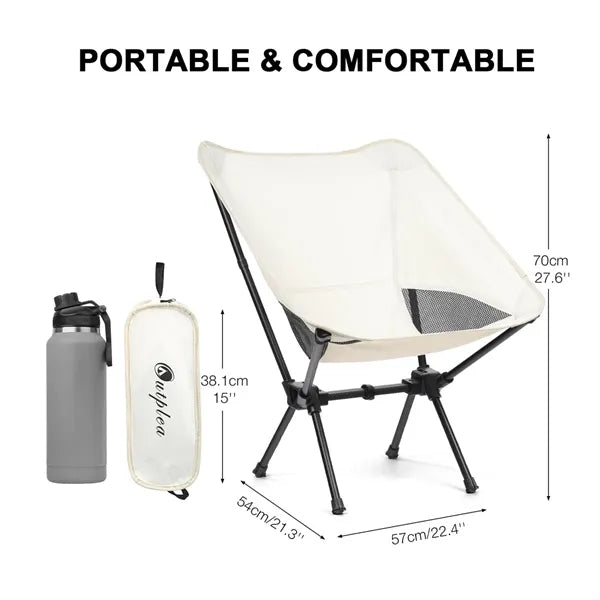 Portable Metal Oxford Cloth Folding Camping Chair Comfort