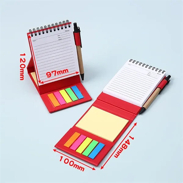 All-in-One Custom Notepad Set with Sticky Notes and Pen