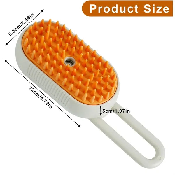Self-Cleaning Pet Grooming Brush with 360degree Rotating Arm