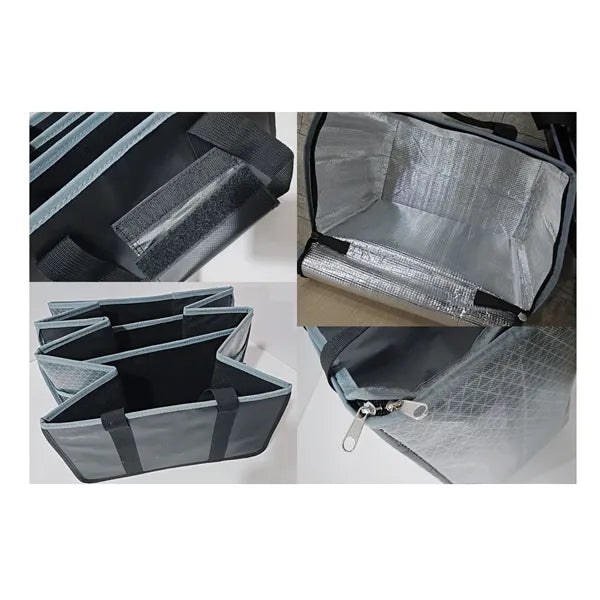 Insulated Zipper Handbag Foldable Box Utility Tote Bag Set