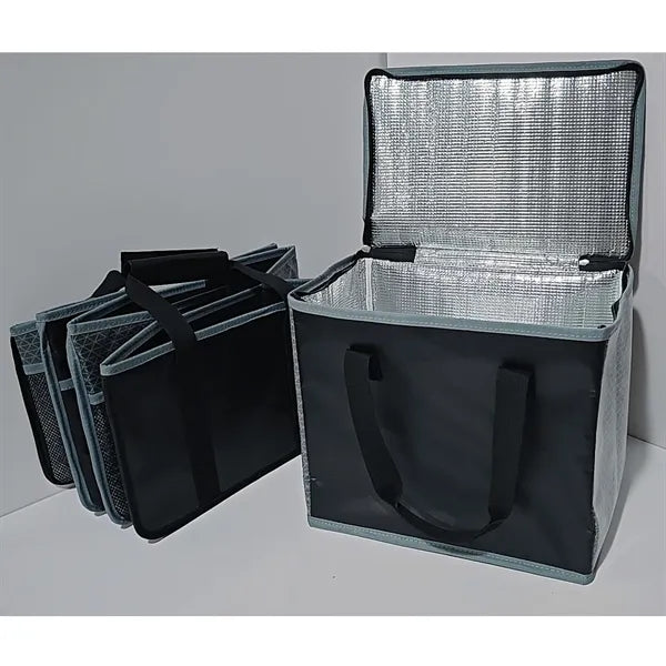Insulated Zipper Handbag Foldable Box Utility Tote Bag Set
