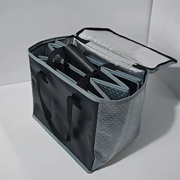 Insulated Zipper Handbag Foldable Box Utility Tote Bag Set