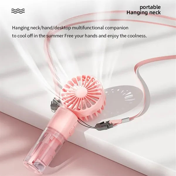 Rechargeable Handheld Personal Spray Water Mist Fan