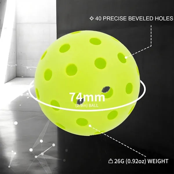 40 Holes Outdoor Pickleball Balls