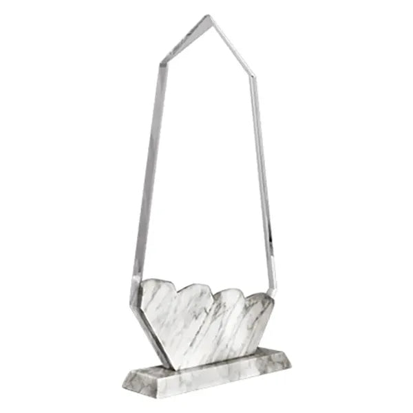 Crystal Marble Base Crown Trophy