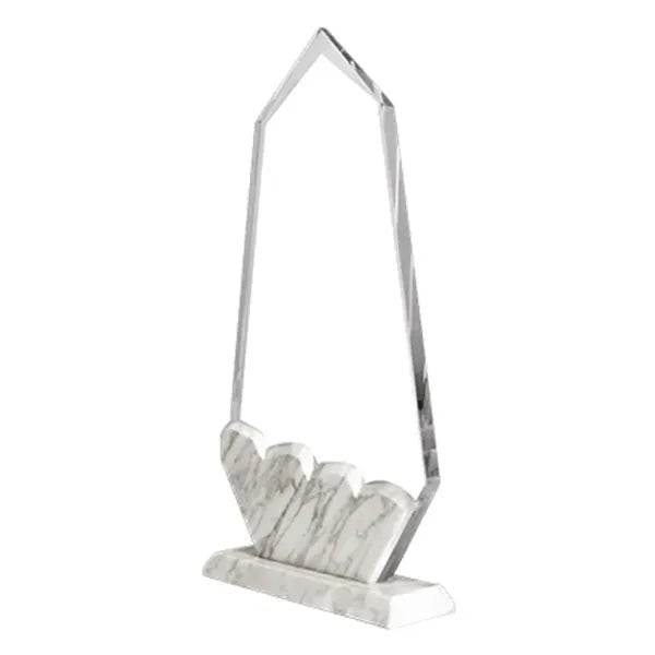 Crystal Marble Base Crown Trophy