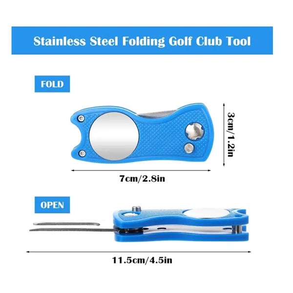 Pop-up Golf Divot Tool and Ball Marker