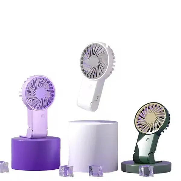 300 mAh Mini Foldable Rechargeable Fan with Hook