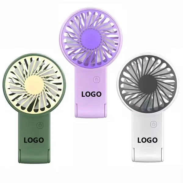 300 mAh Mini Foldable Rechargeable Fan with Hook