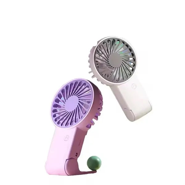 300 mAh Mini Foldable Rechargeable Fan with Hook